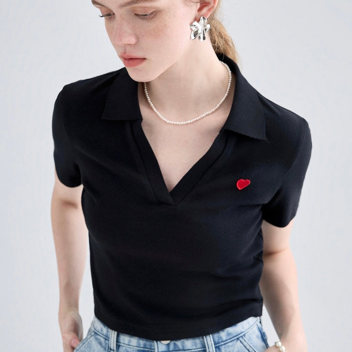 Comme des garcons outlet women's polo shirt