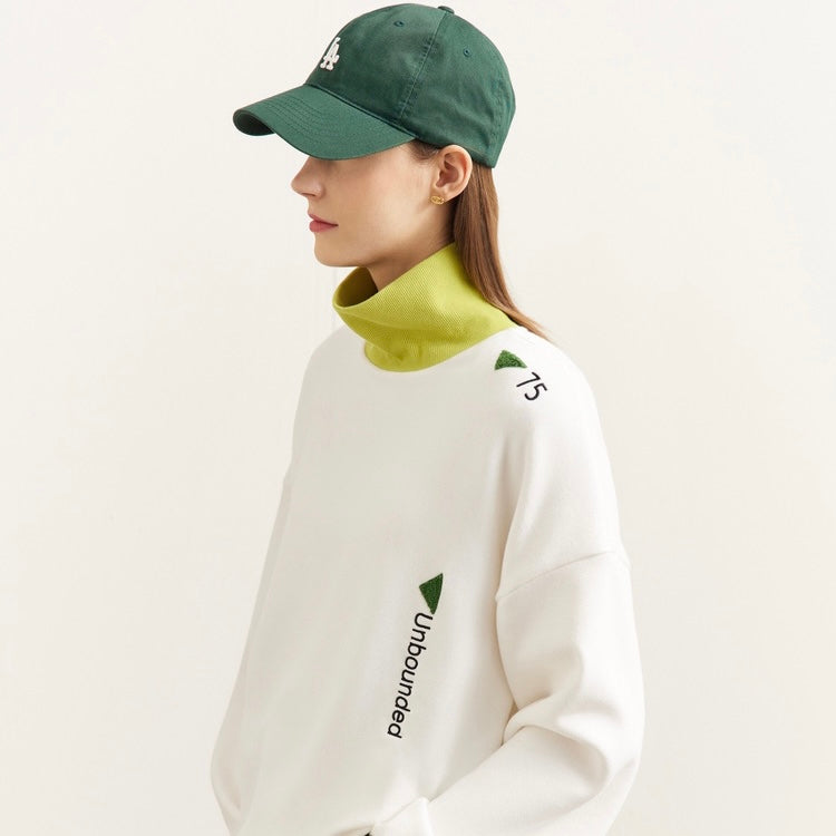 オーバーサイズバイカラーニットトレーナー – IVY golf