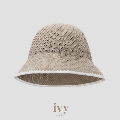 Two -tone straw hat