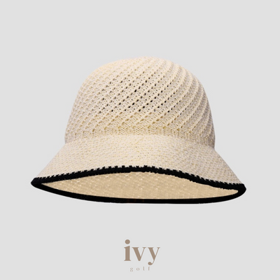 Two -tone straw hat