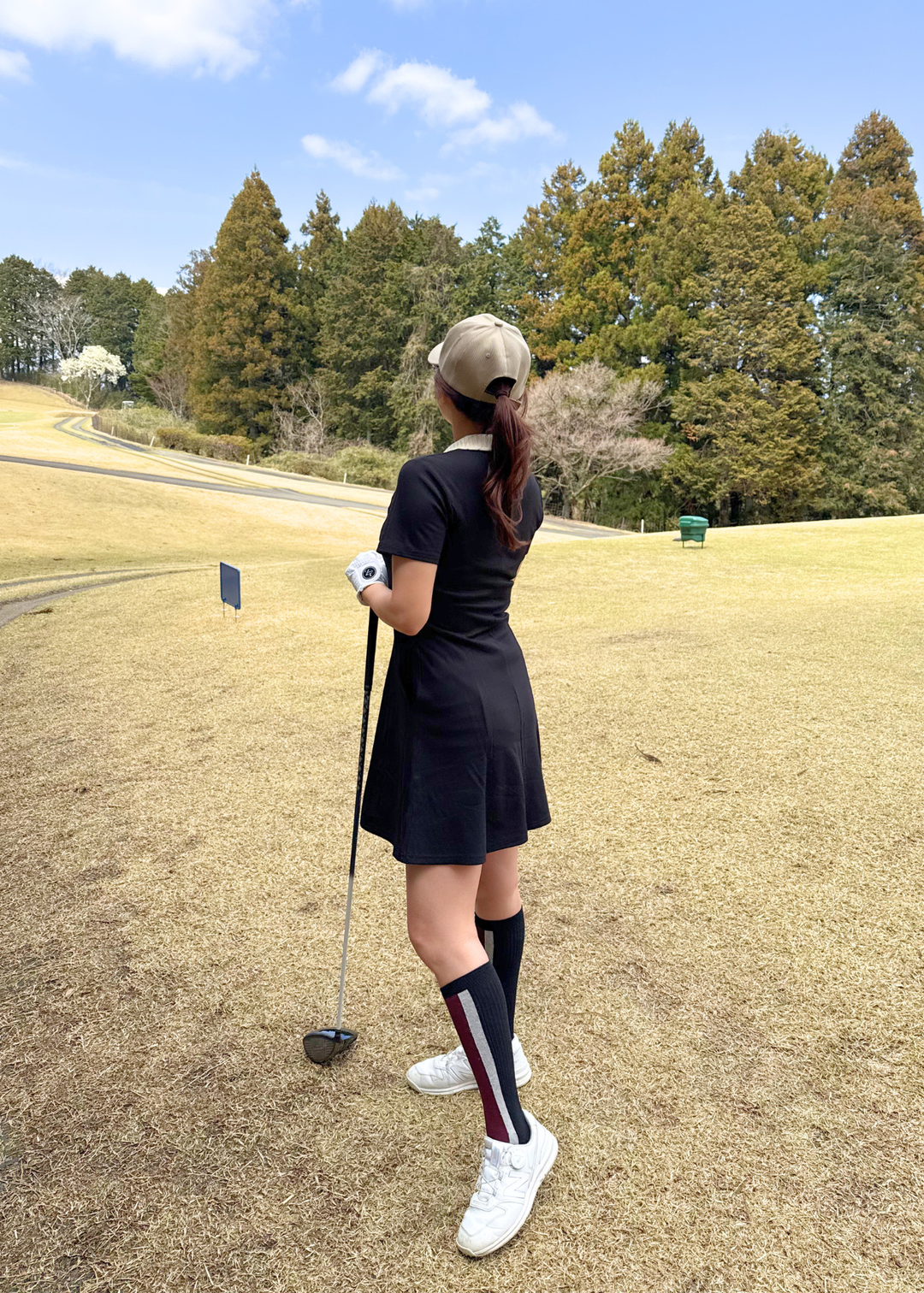 即納】コントラストミリーポロワンピース – IVY golf