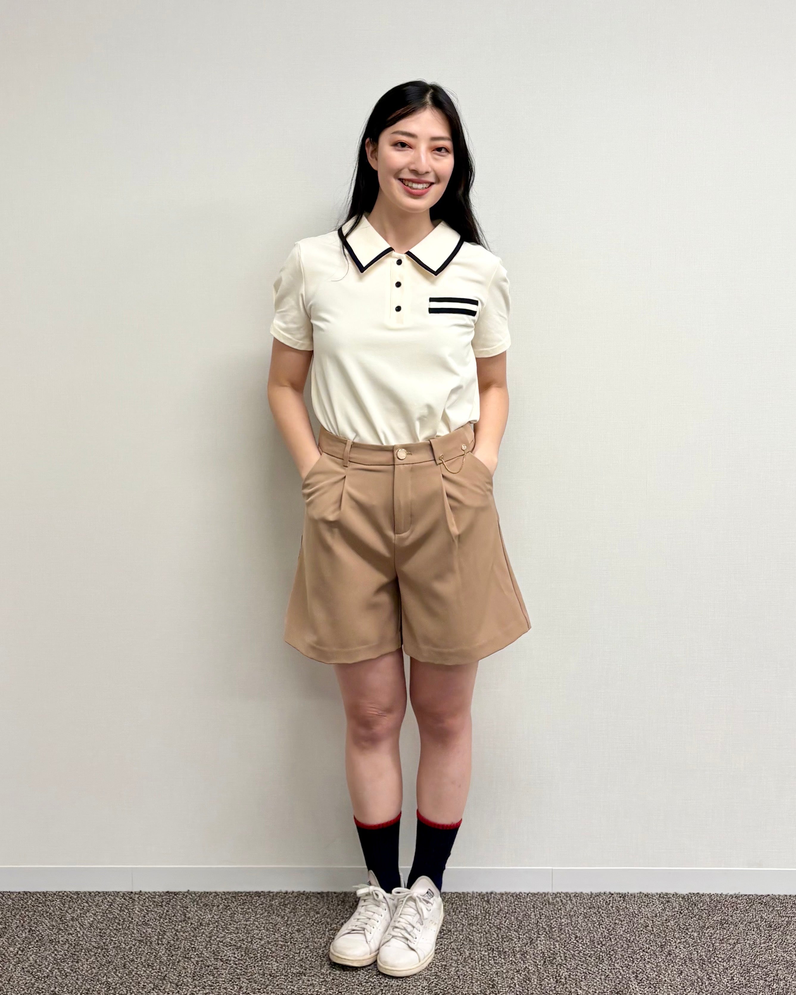 ivygolf バイカラーフレアワンピース コーディネート07 – IVY golf