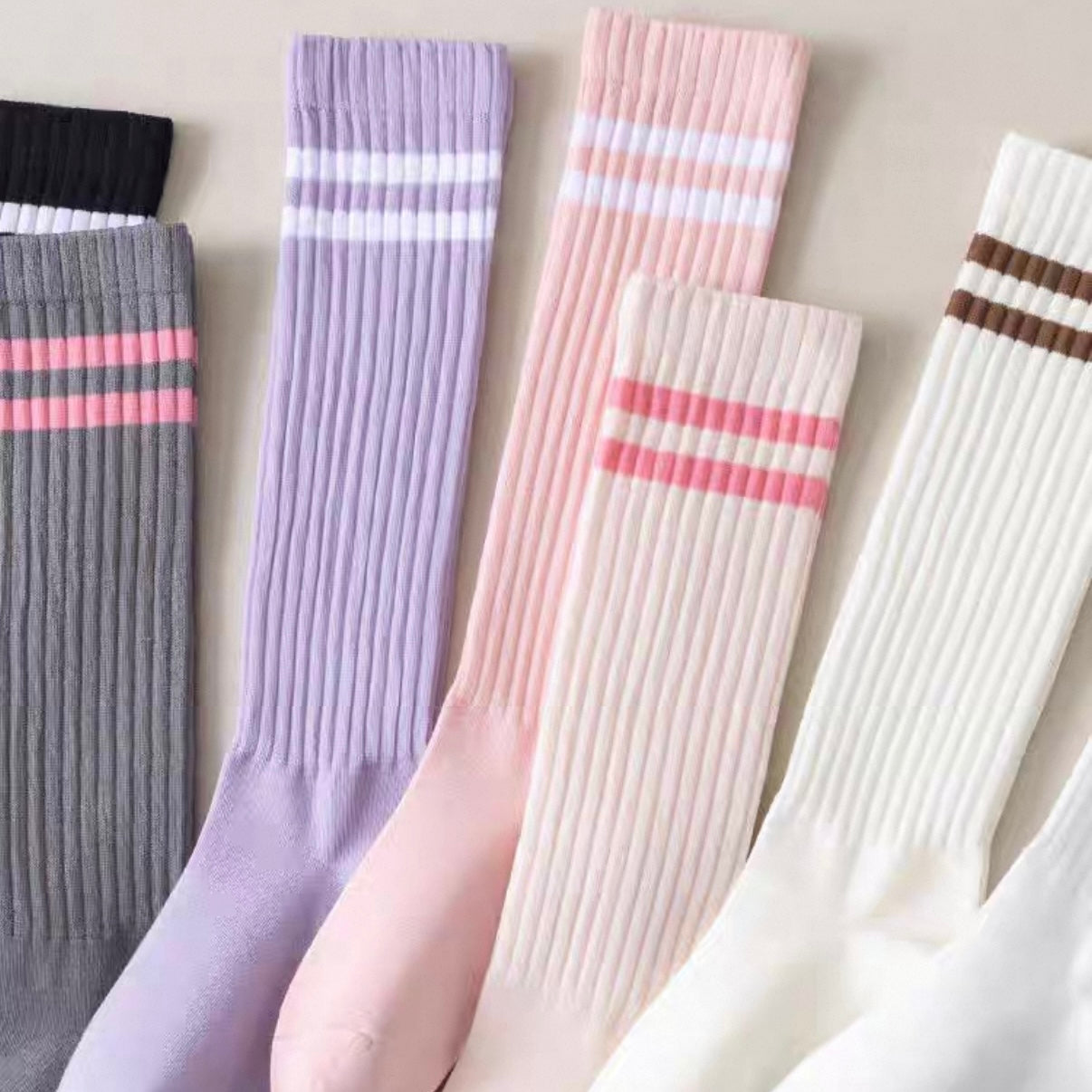 ダブルラインエミリーハイソックス