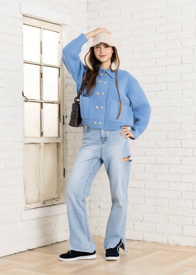 [Immediate delivery] Double button jas park cardigan