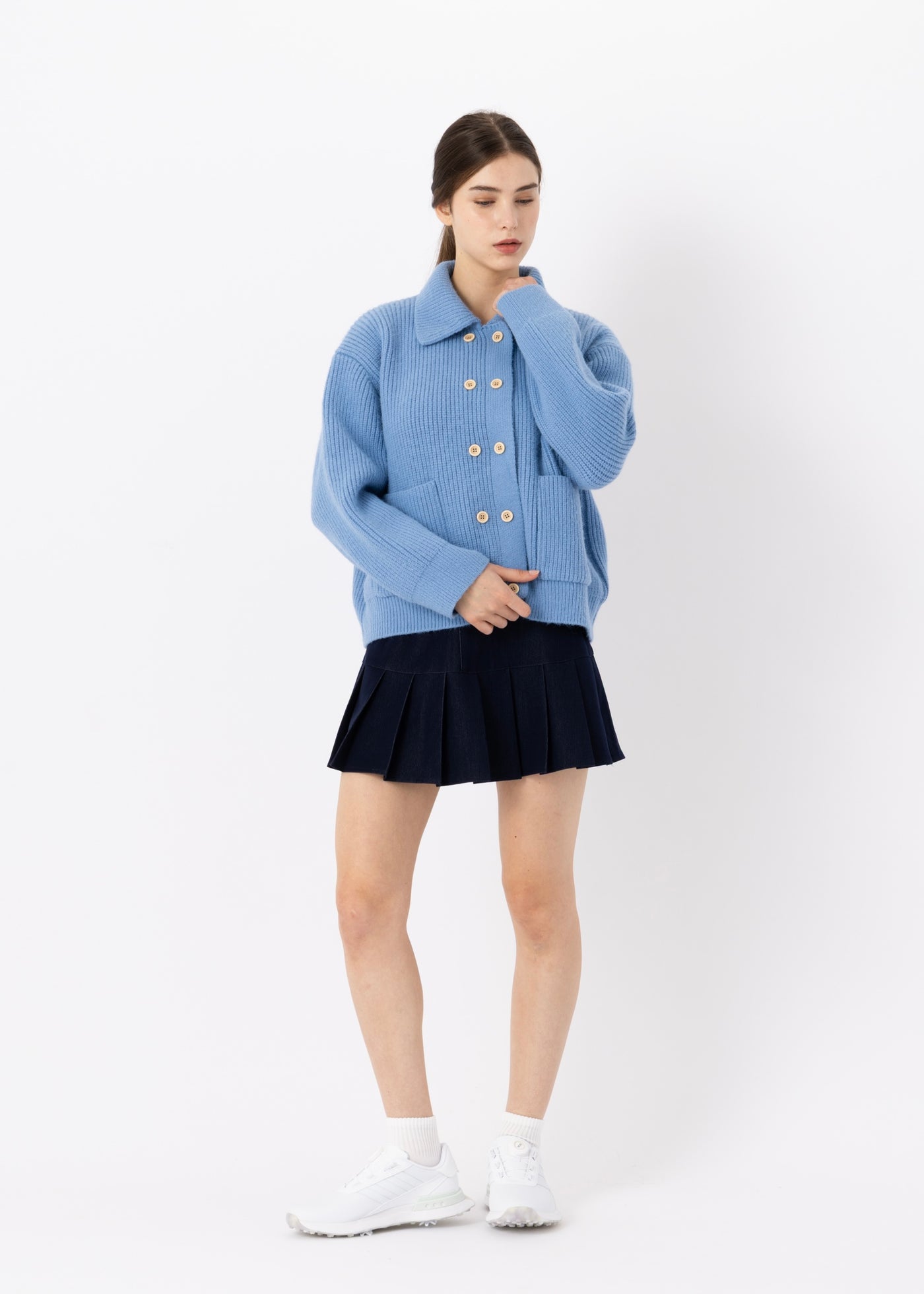 [Immediate delivery] Double button jas park cardigan