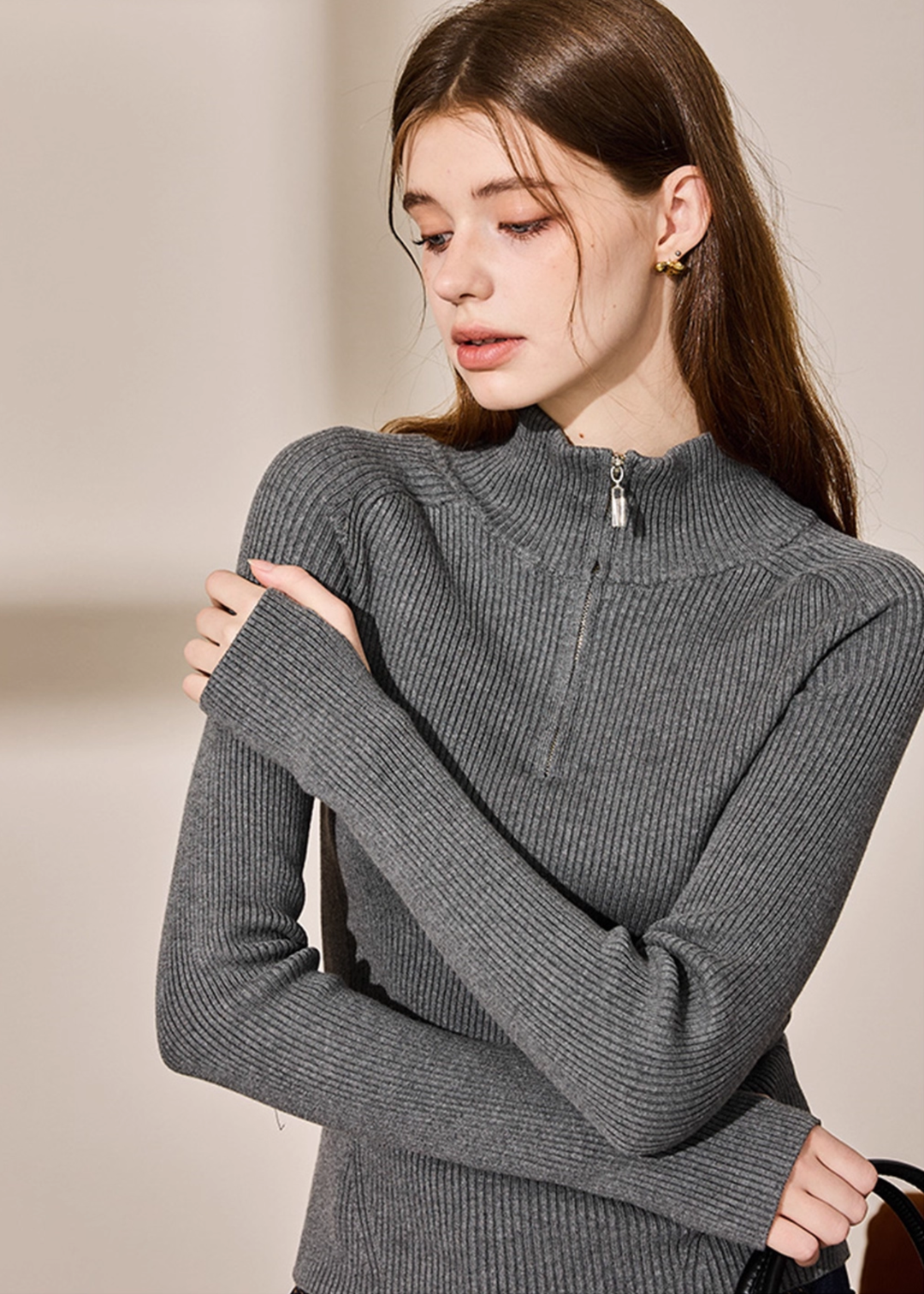 秋冬 ivy golf アイビーゴルフ ポログレースソフトニット　襟あり ivy golf アイビーゴルフ ポログレースソフトニット 襟あり