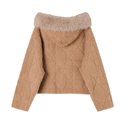 ファーフーディアリスボアブルゾン