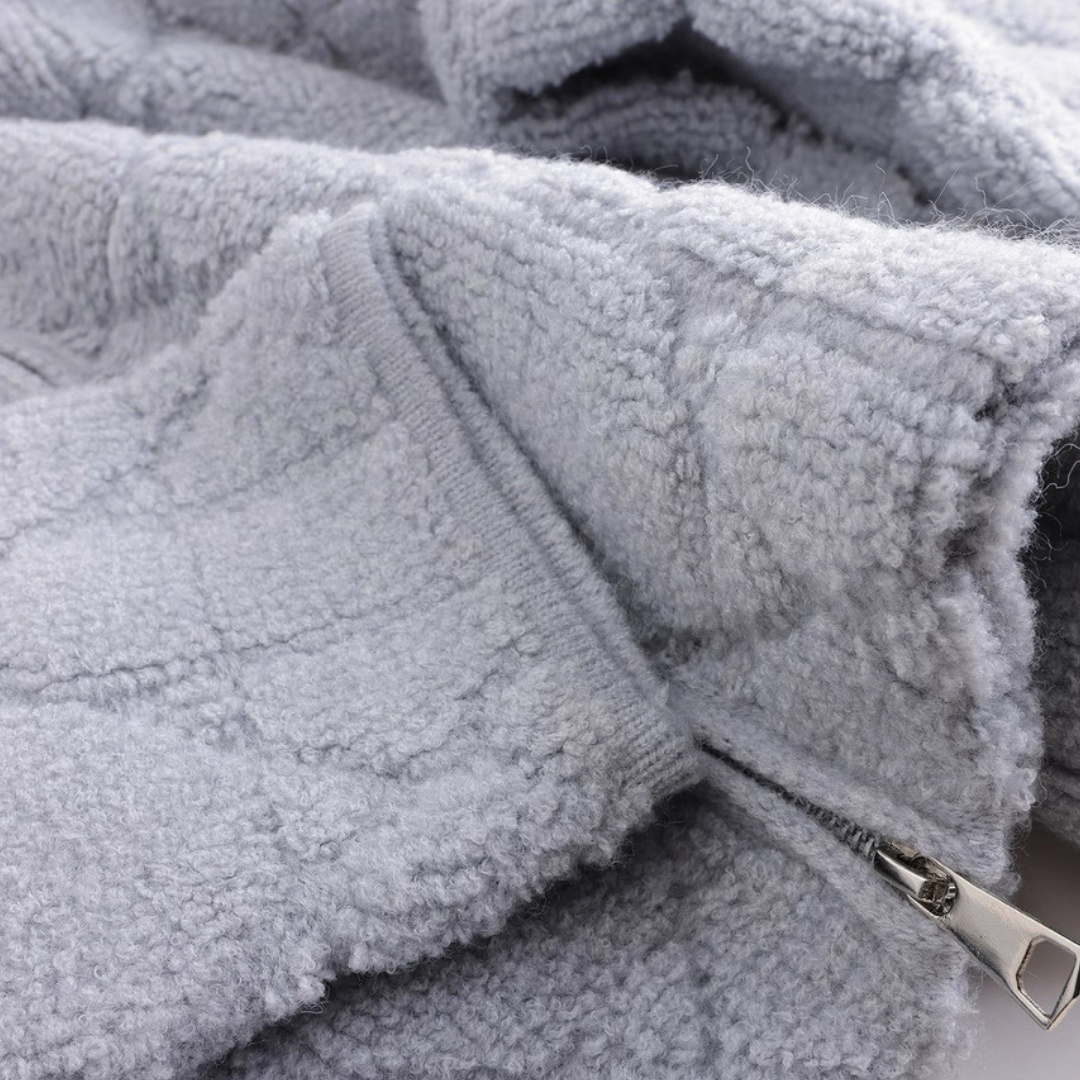 ファーフーディアリスボアブルゾン