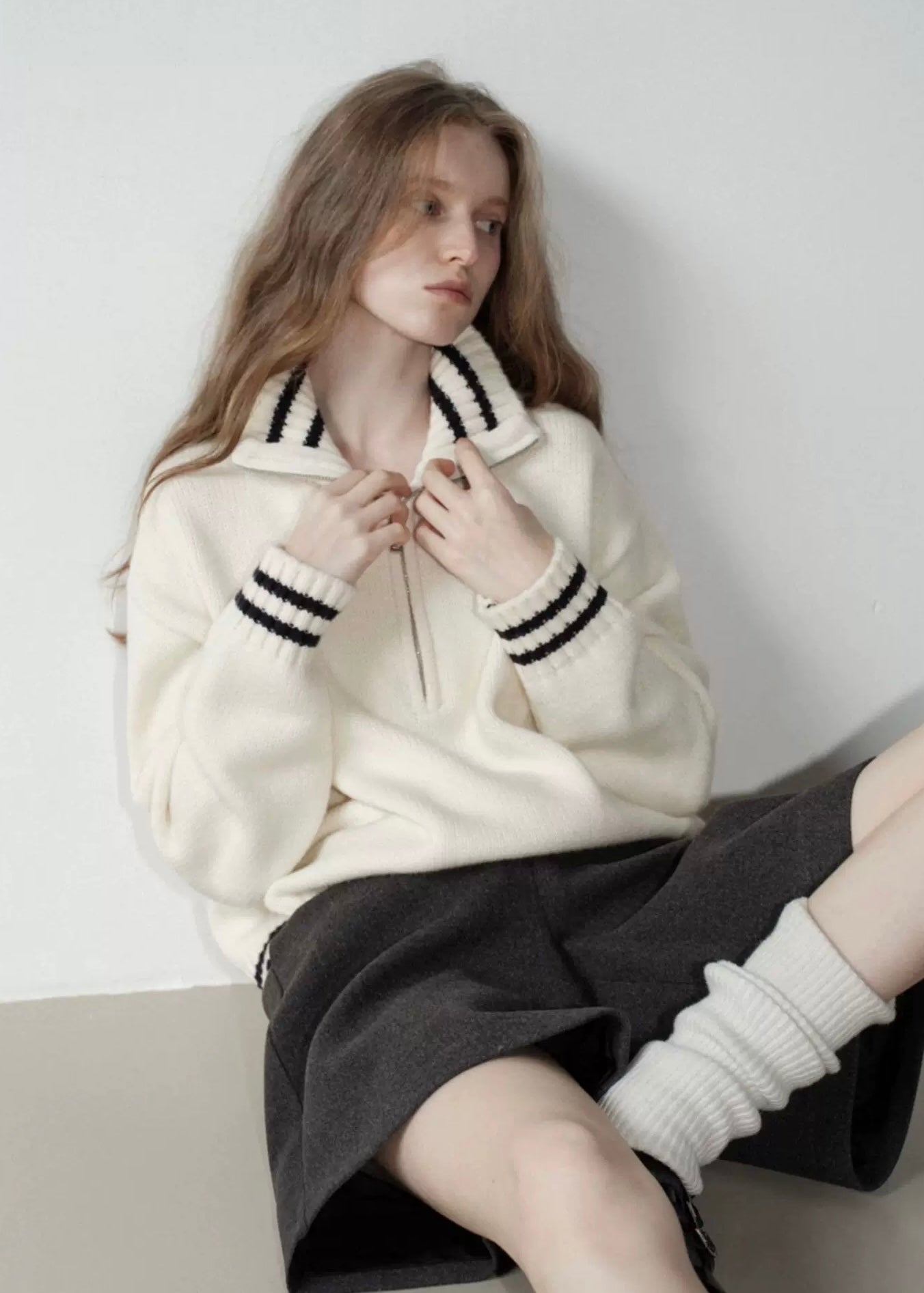 ジョージアボアハーフジップ