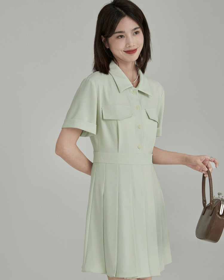 Docking shirt pleatsdress