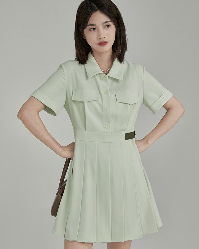 Docking shirt pleatsdress