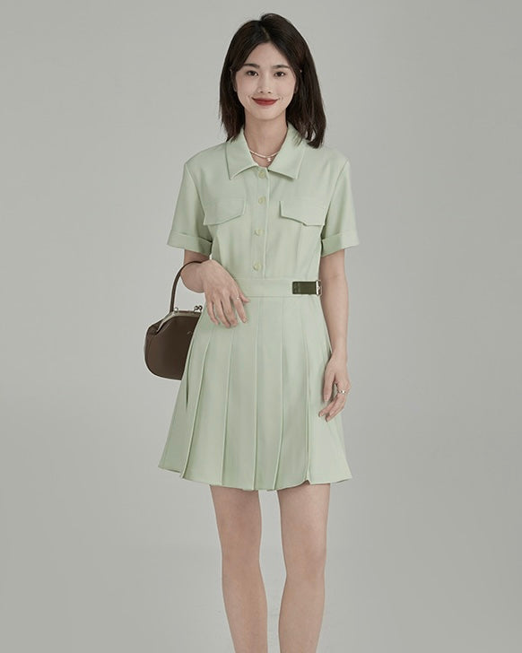 Docking shirt pleatsdress