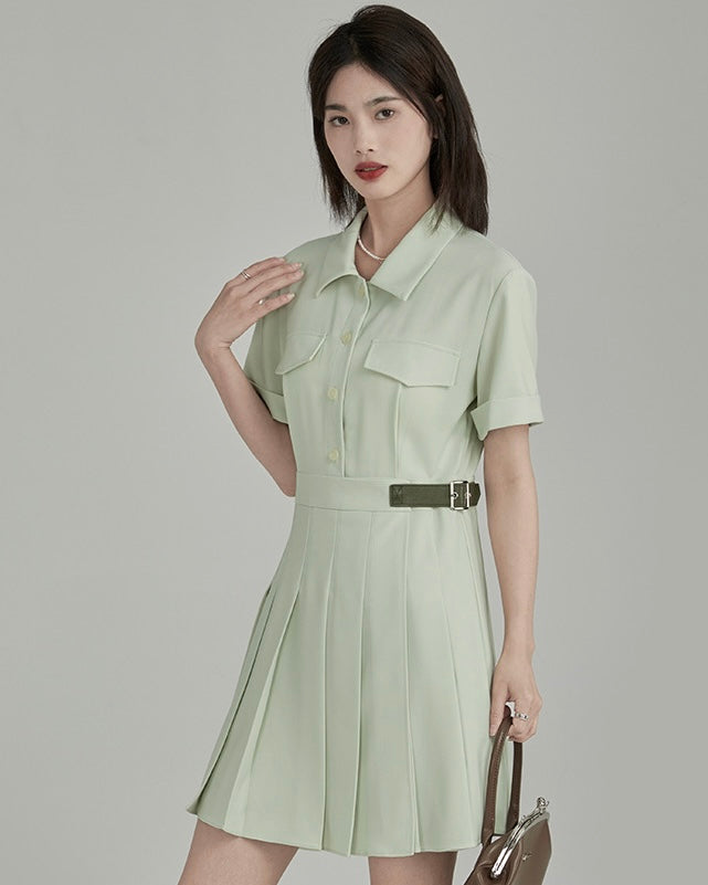 Docking shirt pleatsdress