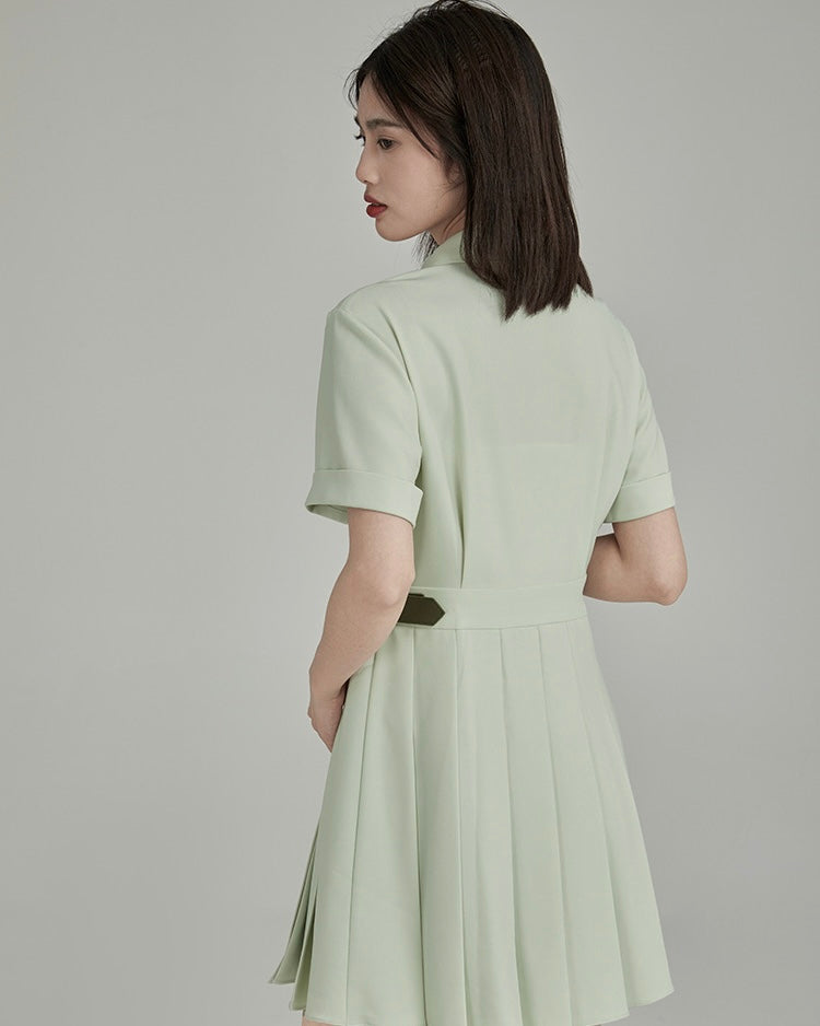 Docking shirt pleatsdress