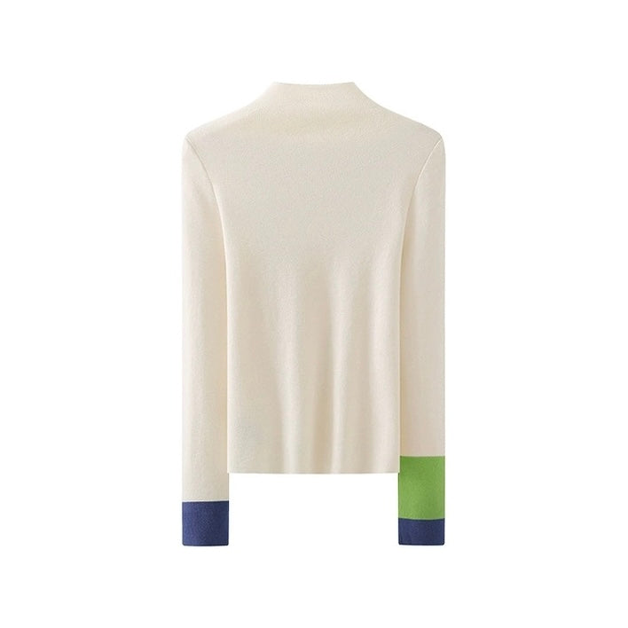 Mock neck contrast eliminite