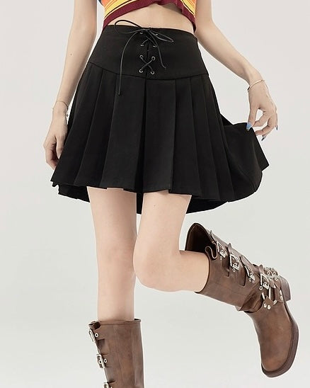 Strap Officer Reli -Plit Skirt