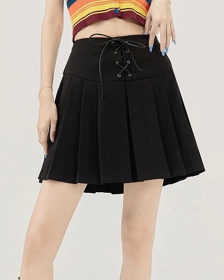 Strap Officer Reli -Plit Skirt