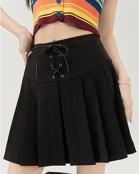 Strap Officer Reli -Plit Skirt