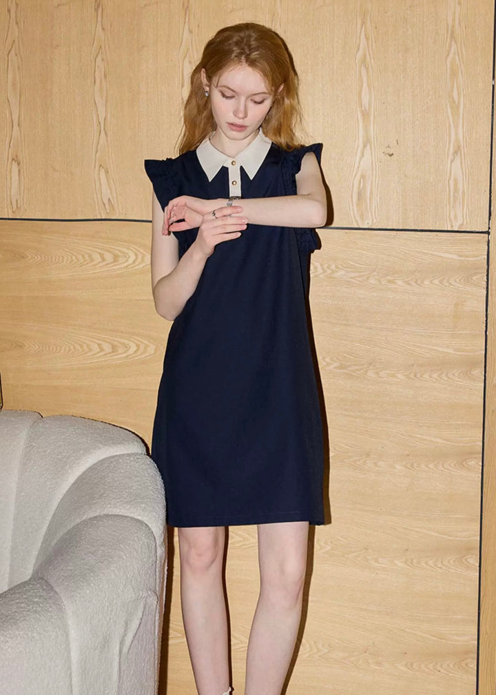 バイカラーフレアワンピース – IVY golf