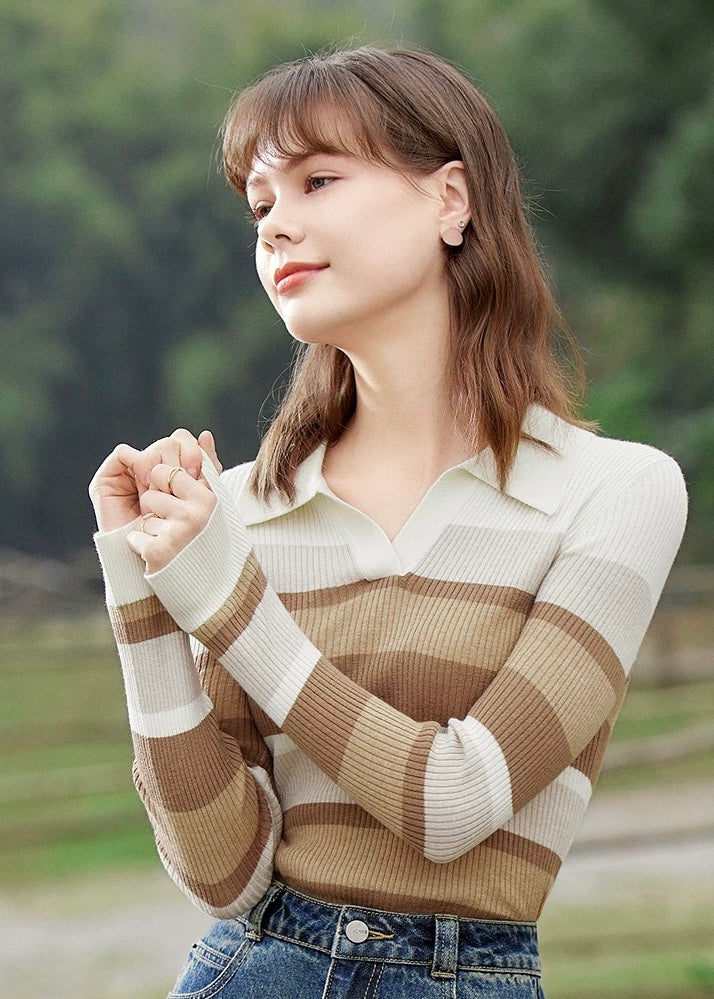 Stripe knit Sofia Tops