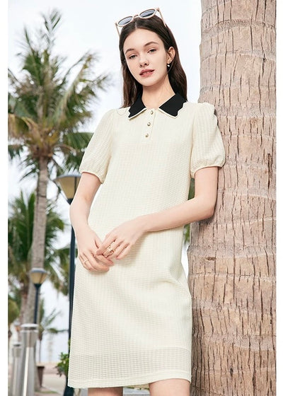 Puff sleeves classic Emmadress