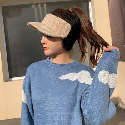 Warm Earmuff Sun Visor