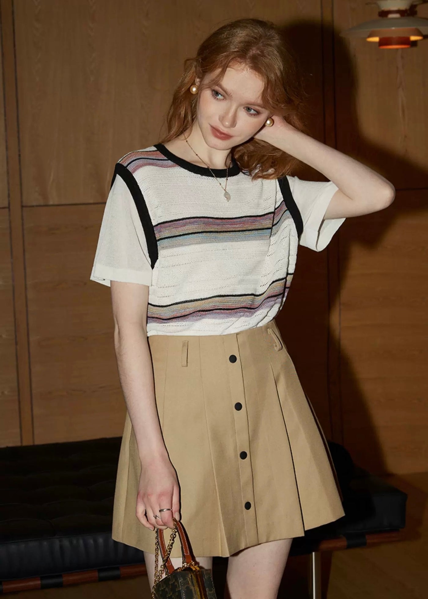 A -line Big Pleats Olivia Skirt