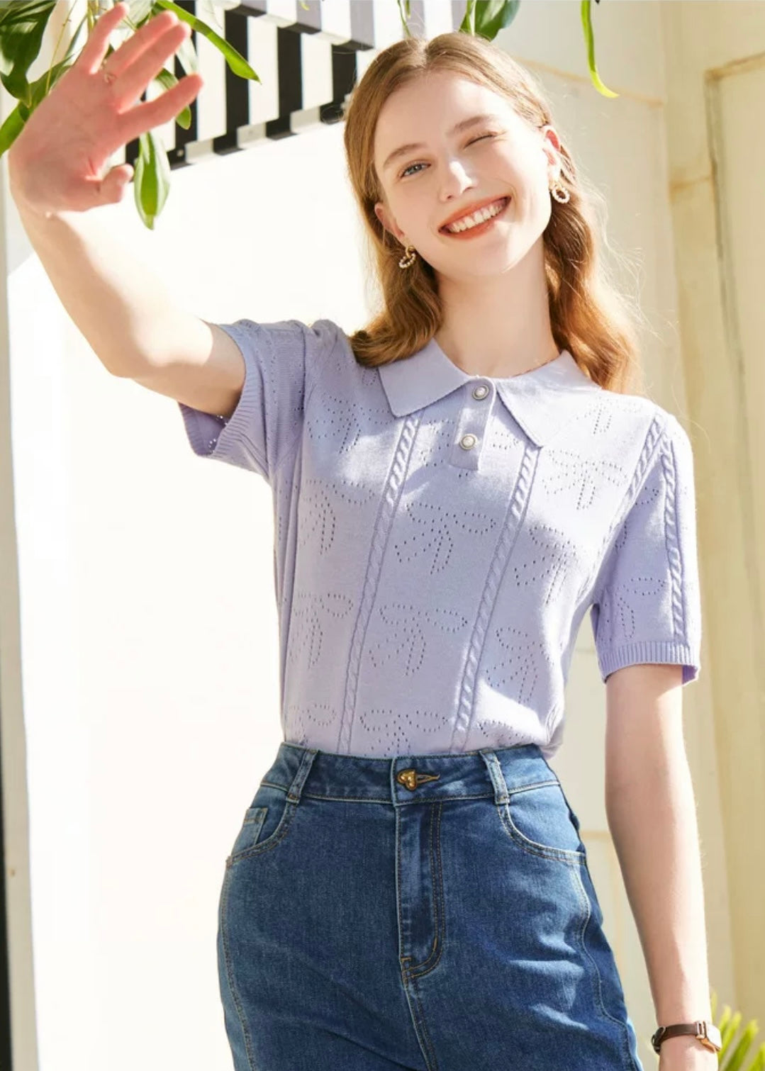 【美品！】ivy golf リラックスアリスポロトレーナー 美品！】ivy golf リラックスアリスポロトレーナー
