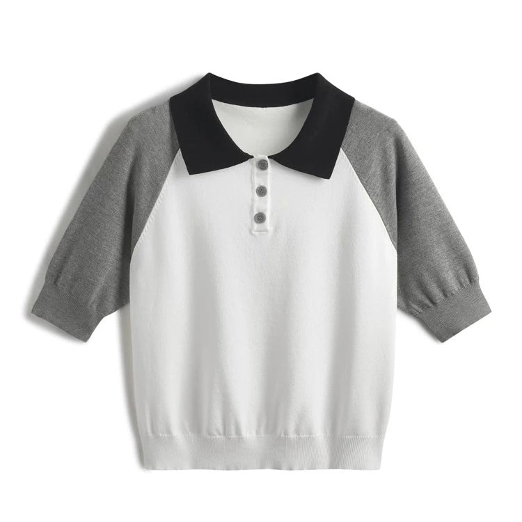 Modern raglan sleeve golf polo