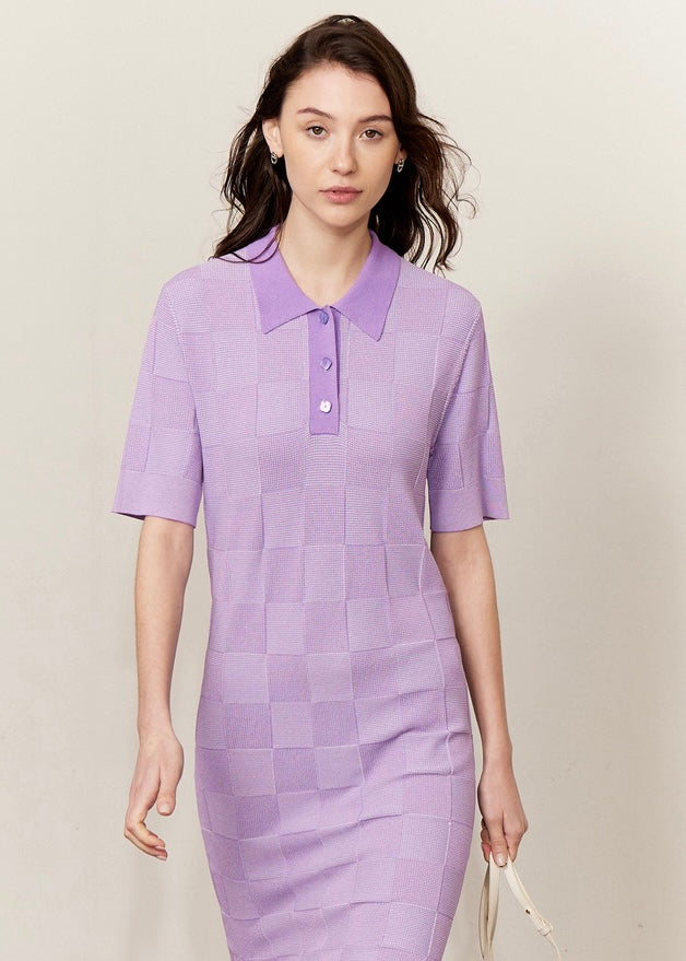 Square block checkdress