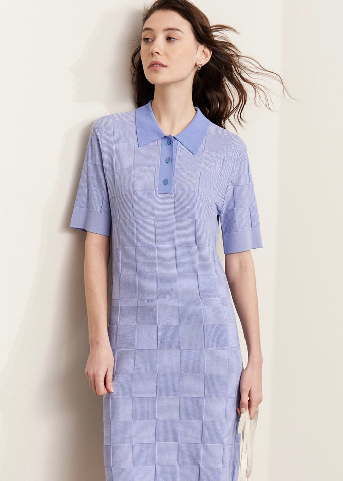 Square block checkdress