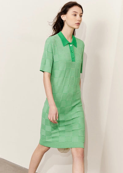 Square block checkdress