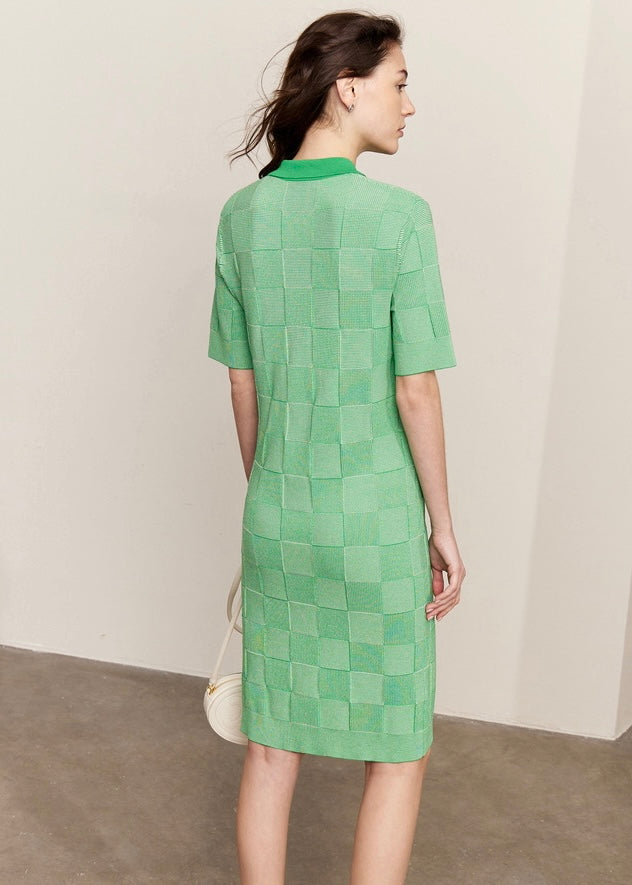 Square block checkdress