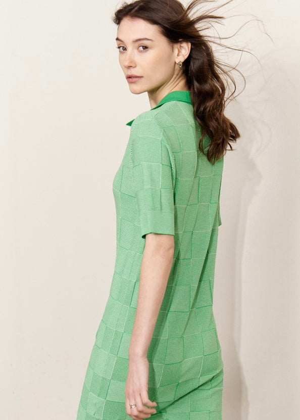 Square block checkdress