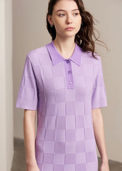 Square block checkdress