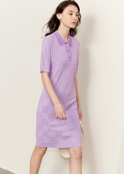 Square block checkdress