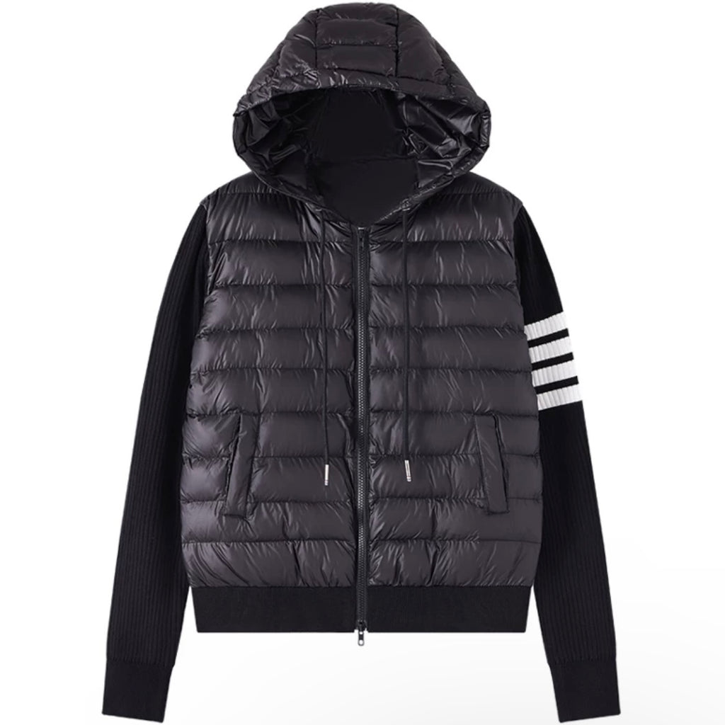 【IVY golf】フーディーパッチアンバーダウンジャケット（ブラック） 即納】フーディーパッチアンバーダウンジャケット – IVY golf