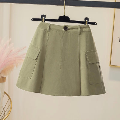 Big side pocket culottes skirt