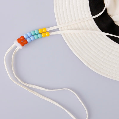 [UPF+50] Bead neck strap hat