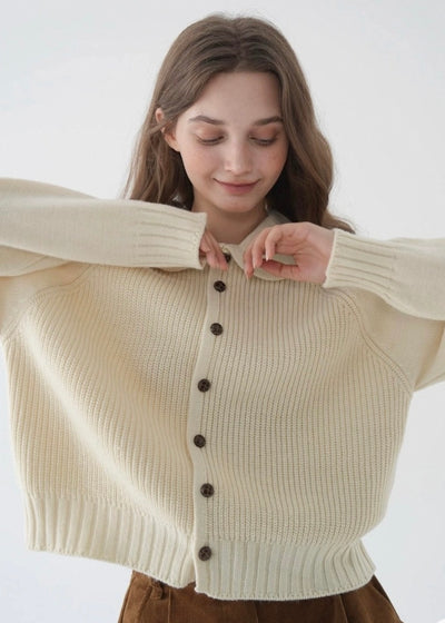 メイベルラウンドカラーカーディガン