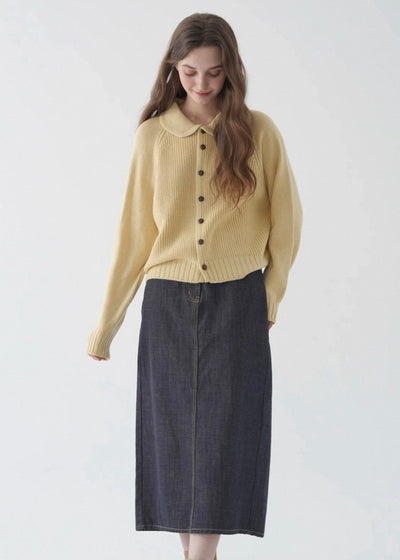 メイベルラウンドカラーカーディガン