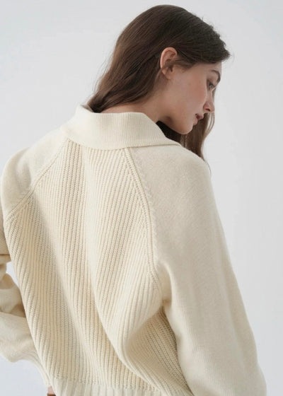 メイベルラウンドカラーカーディガン