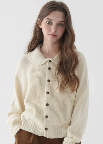 メイベルラウンドカラーカーディガン