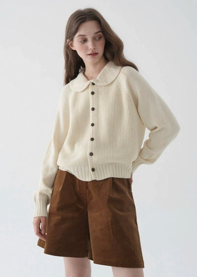 メイベルラウンドカラーカーディガン