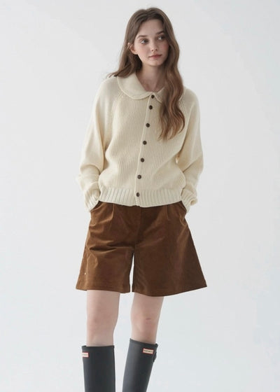 メイベルラウンドカラーカーディガン