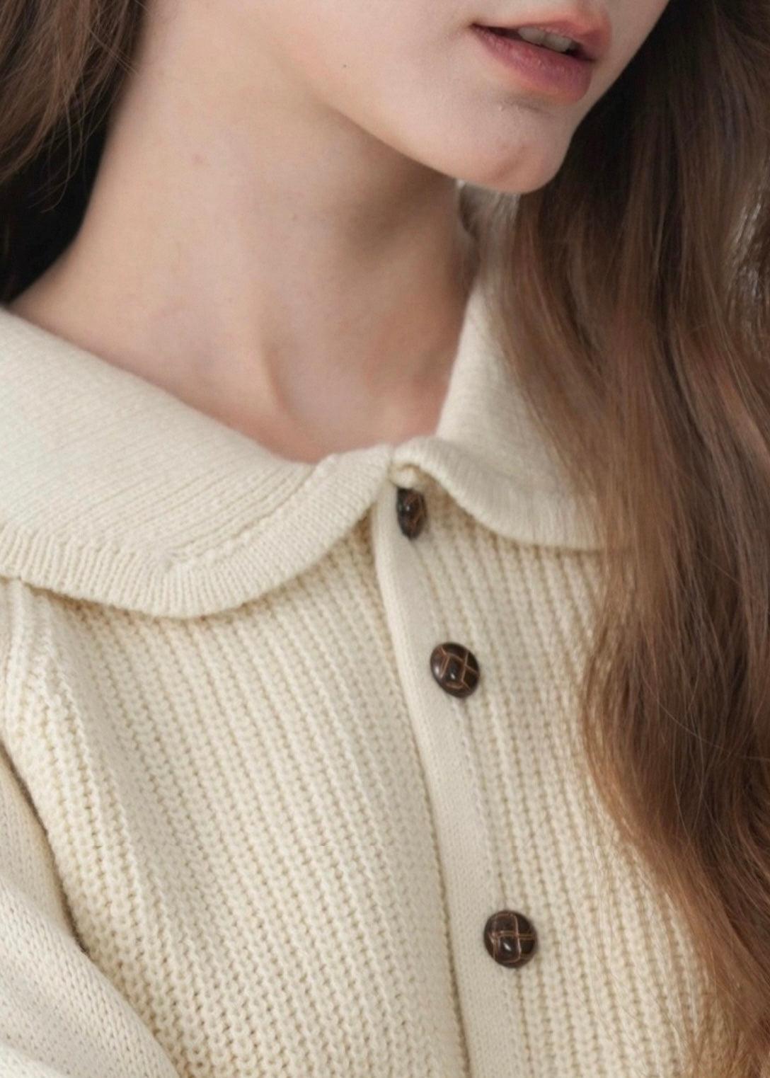 メイベルラウンドカラーカーディガン