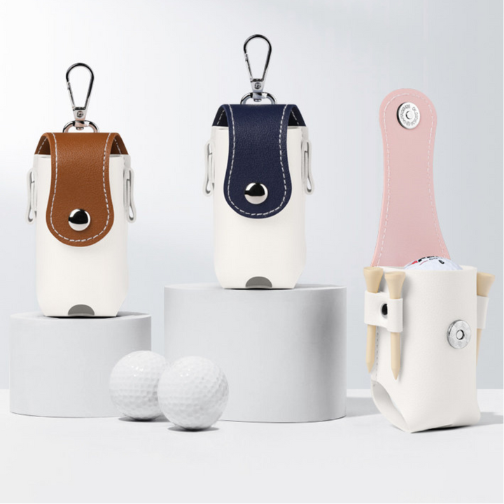 PUレザーゴルフボールホルダー – IVY golf