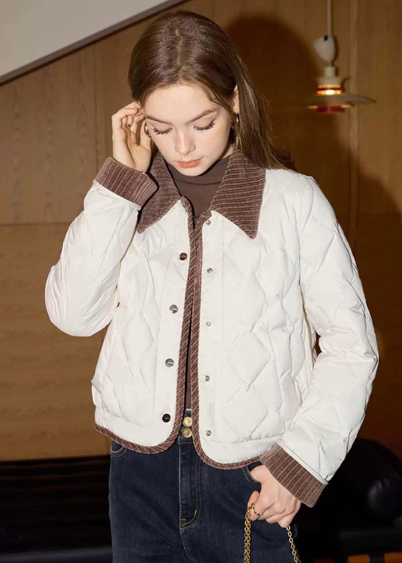 キルトコーデュロイアメリアジャケット