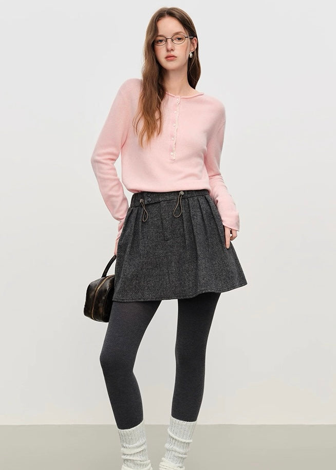 ソフィアウールタックミニスカート