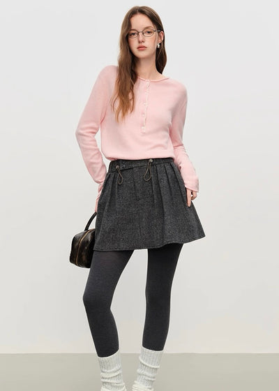 ソフィアウールタックミニスカート